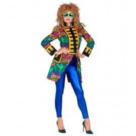 Costume de défilé style années 80 pour femme.
