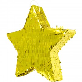 Piñata étoile d'or 44 x 42 x 9 cm