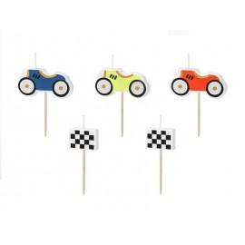 5 Bougies Anniversaire Racing 2 & 3 cm