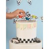 5 Velas de Cumpleaños Racing 2 y 3 cm