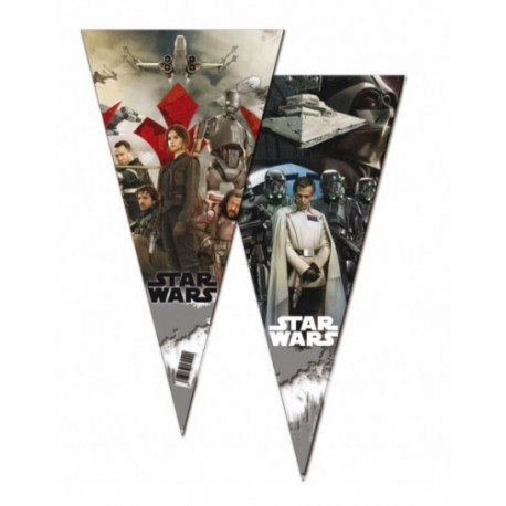 6 Bolsas Cono Star Wars