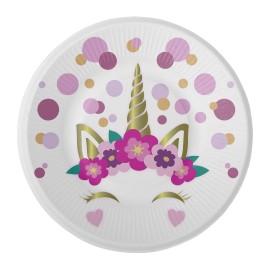 Assiettes Jetables Licorne Baby
