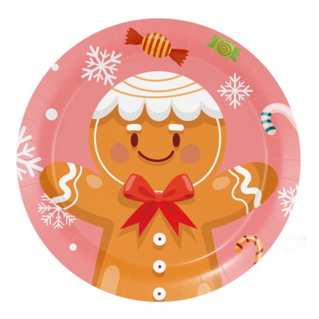 Platos Desechables Santa Claus