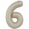 Ballon Mylar Numéro 6 81 cm