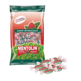 Bonbons Mentolin Fraise et Menthe sans Sucre 1 Kg