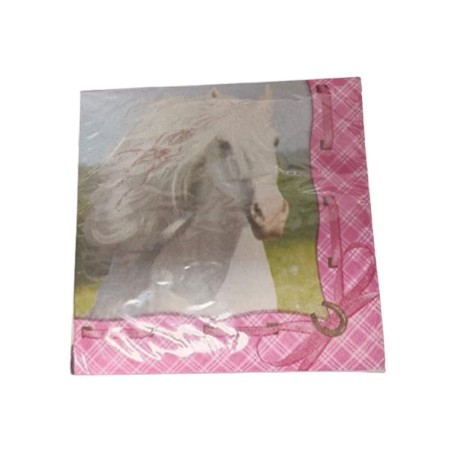 20 Serviettes Cheval 33 cm