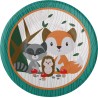 8 Assiettes Animaux de la Forêt 23 cm