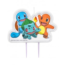 4 Mini Bougies Pokémon 5,5 et 7,8 cm