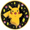 8 Assiettes Pokémon en Carton Ronds 22,8 cm