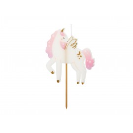 Vela de Cumpleaños Unicornio 9 cm