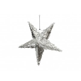 Piñata Estrella Plateada 68 x 68 x 30 cm