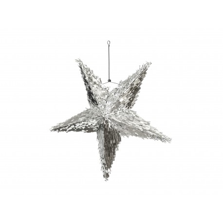 Piñata Estrella Plateada 68 x 68 x 30 cm