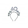 Diadema con Estrellas 40 Plata