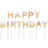 13 bougies Happy Birthday Pastel