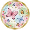 8 assiettes papillon 23 cm