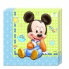 20 Serviettes Baby Mickey 33 cm