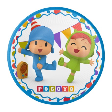 8 Assiettes Pocoyo 18 cm