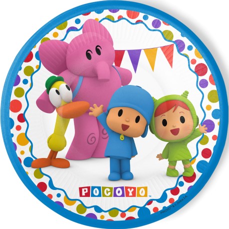 8 Assiettes Pocoyo 23 cm