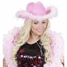 Chapeau de Cow-Girl avec Plumes Roses