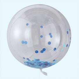 3 Ballons Géants avec Confettis 90 cm
