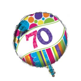 Ballon 70 à Rayures et Pois 45 cm