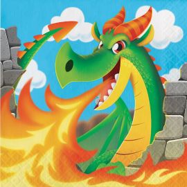 16 Serviettes Dragons 33 cm 16 Serviettes Dragons 33 cm
