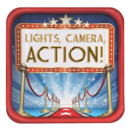 8 Assiettes Hollywood Lights 23 cm 8 Assiettes Hollywood Lights 23 cm