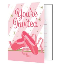 8 Cartons d'invitations Ballerines