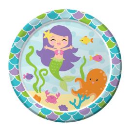8 Assiettes Sirène 18 cm 8 Assiettes Sirène 18 cm