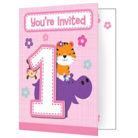 8 Invitations One is Fun Fille