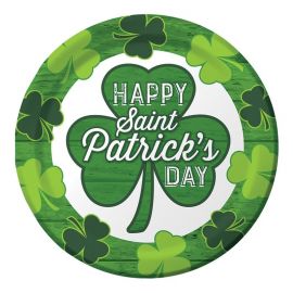 8 Assiettes de la Saint Patrick 18 cm 8 Assiettes de la Saint Patrick 18 cm