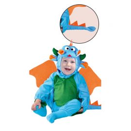 Disfraz Dragóncito Azul y Verde de Bebé