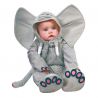 Déguisement Bébé Éléphant Gris