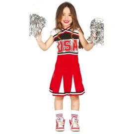 Déguisement de Pom-Pom Girls des Etats-Unis pour Filles