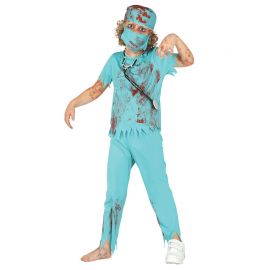 Déguisement d'un Chirurgien Zombie Enfant avec Masque