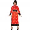 Déguisement de Chine pour Femme en Kimono Rouge