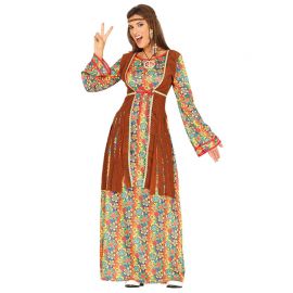 Déguisement de Hippie pour Femme, Robe longue