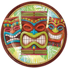 8 Assiettes Tiki 23 cm