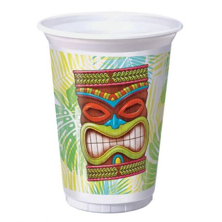 8 Gobelets Tiki 470 ml