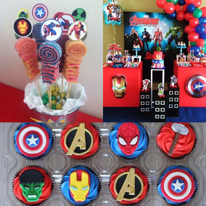 Fournitures de fête d'anniversaire sur le thème des Avengers Smile