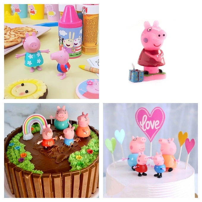 Décoration de gâteau Peppa Pig de 2 ans - Décoration de dessert - Joyeux  anniversaire, vacances, jubilé, accessoire indispensable pour fête  prénatale d'enfants ?