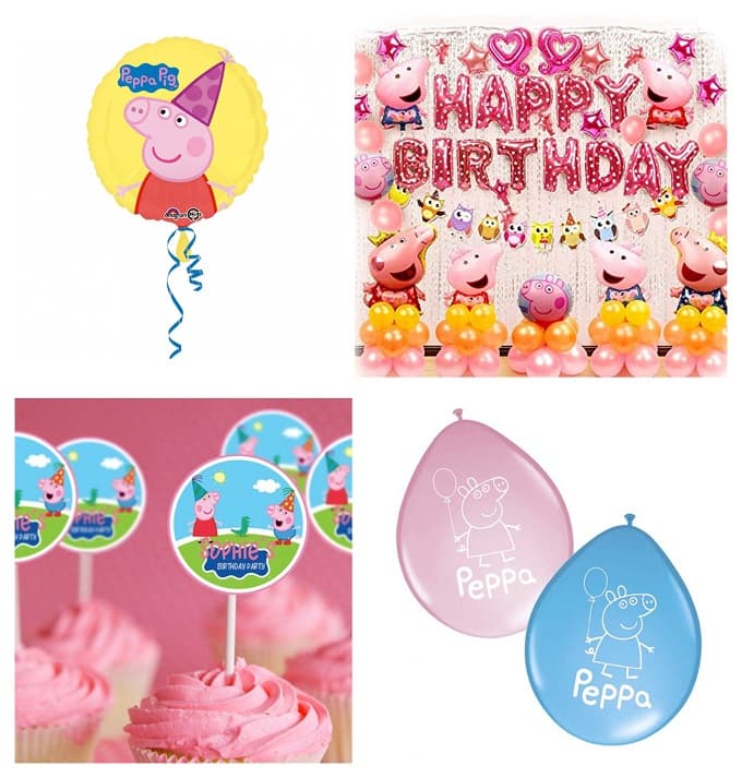 Kit Déco Anniversaire Peppa Pig – Toile De Fond, Nappe, Accessoires, Hasbro