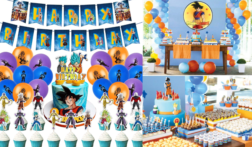 Ballons et Décoration Anniversaire - Fête avec Bannières, Ballons de Fête et Gâteaux