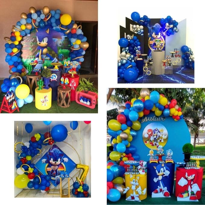 Ballon Sonic Réaliste - Déco anniversaire Gameur 