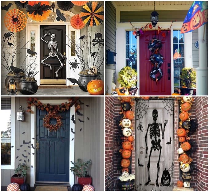 25 idées de décoration Halloween pour la porte d'entrée – blog BUT