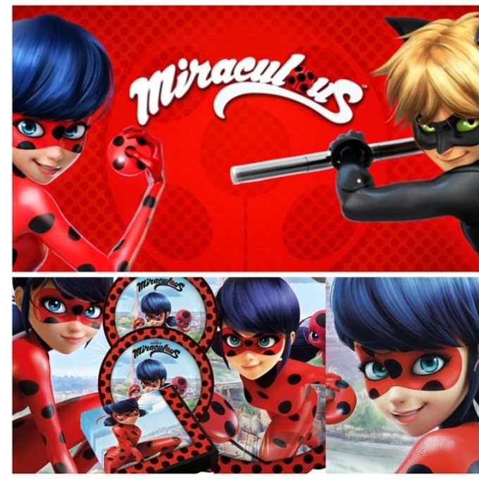 8 Masques Les Aventures de Miraculous pour l'anniversaire de votre