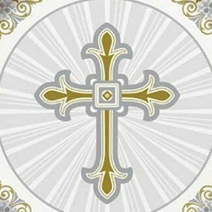 Communion Croix Or et Argent