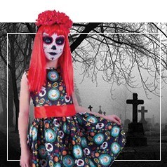 Déguisements Día de los Muertos Fille