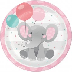 Anniversaire Petit Eléphant Rose