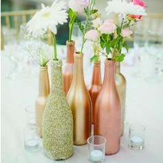 Bouteilles Décorées pour Mariage